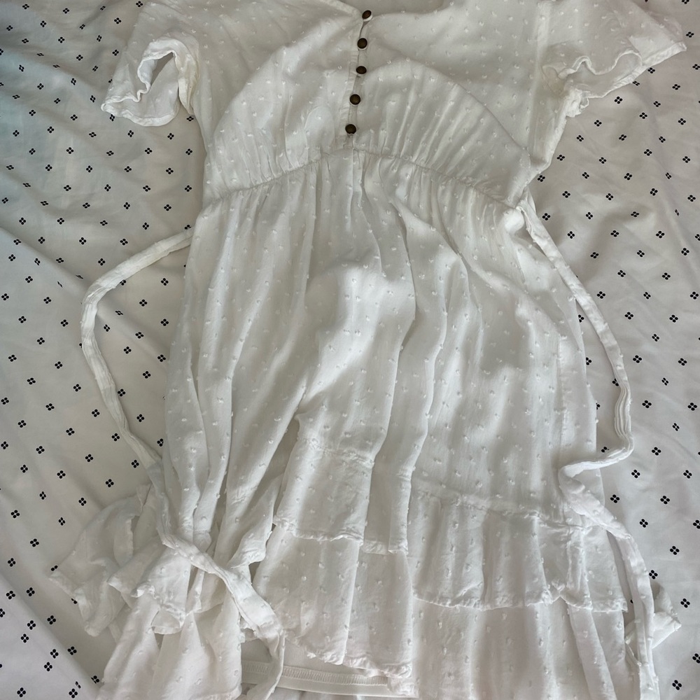 Super cute white mini dress!!